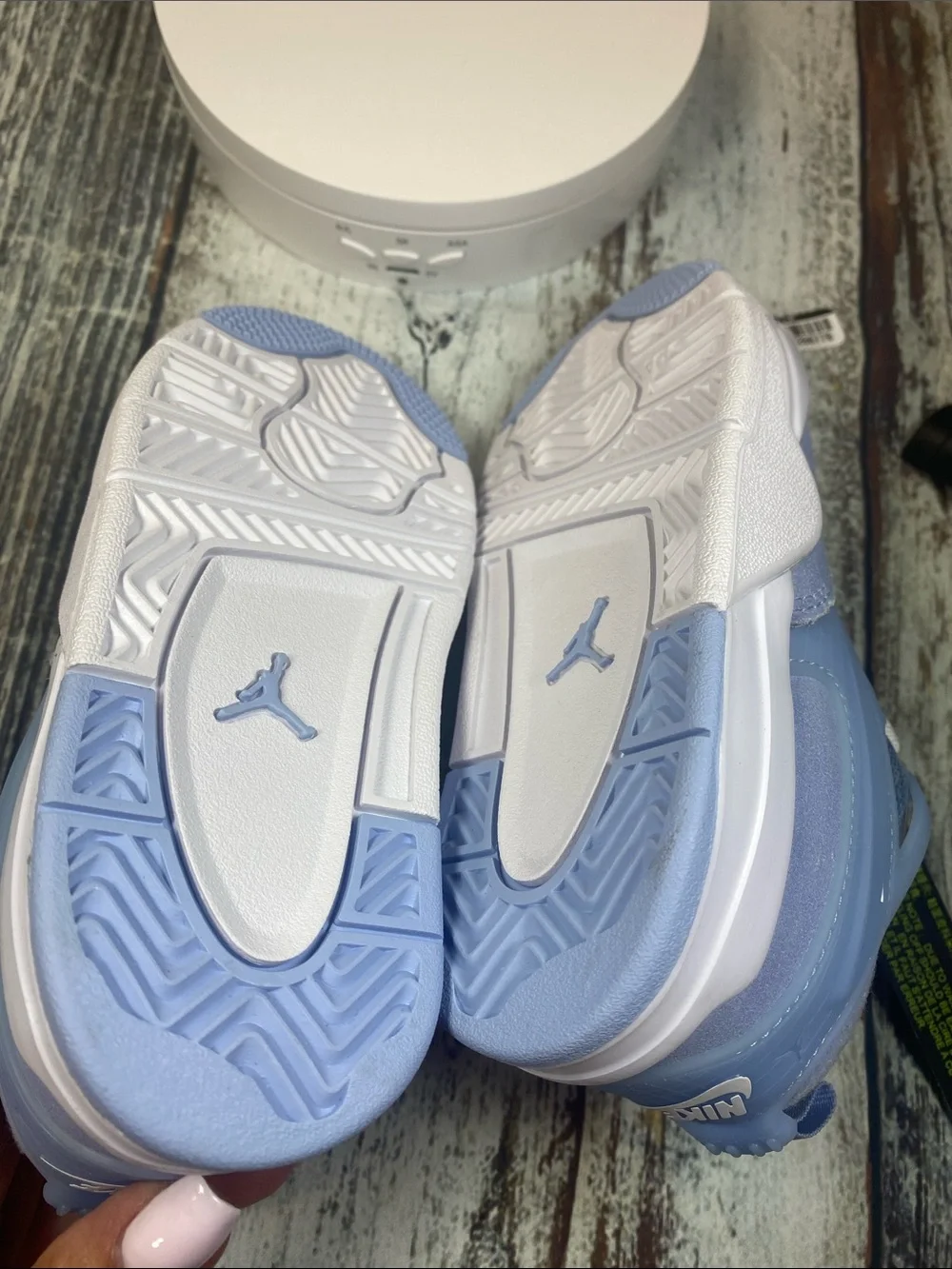 Nike Jordan Toddler Sneakers Baby Blue/White Size 9C NWT